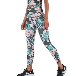 NWT nike dri fit botanical print leggings high rise